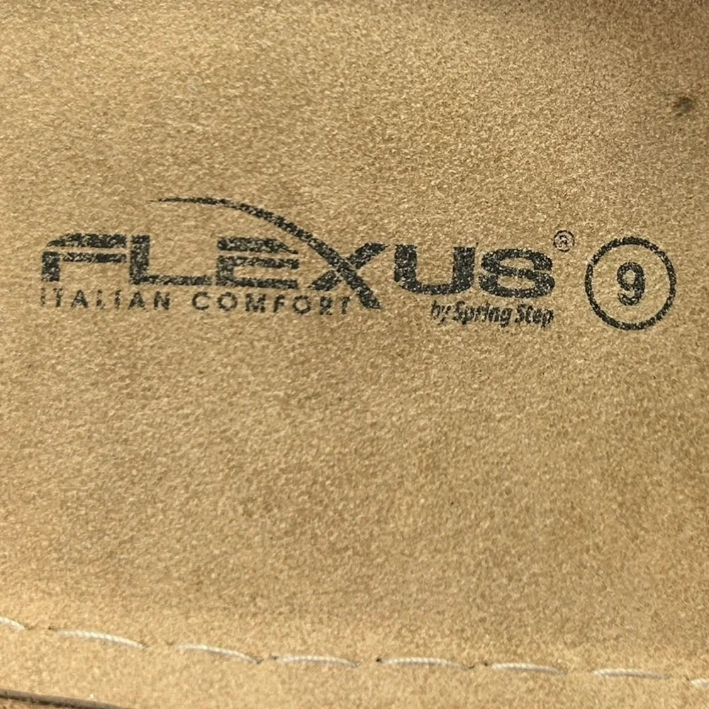 Flexus By Spring Step Pendunia Tan Women 9 Cushioned Sole Slide Comfort Sandals - Picture 8 of 9